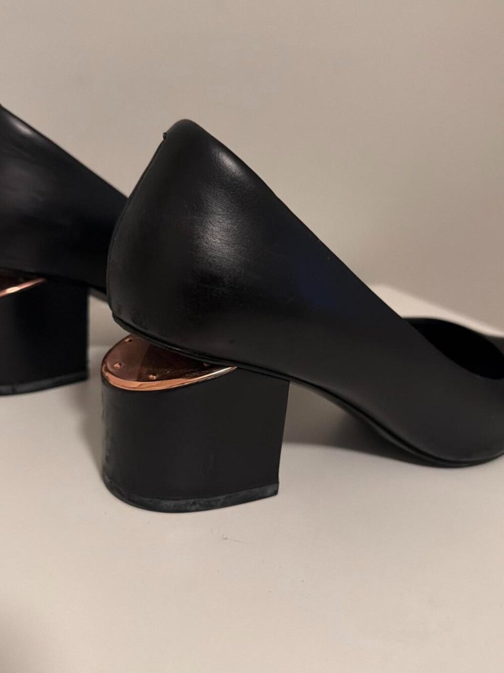 Alexander Wang Black Leather Pointed Toe Pumps